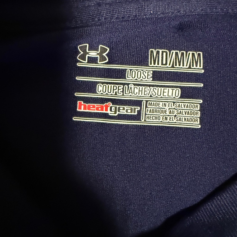 Under Armour Yale Bulldogs Long Sleeve HeatGear Performance Shirt Men's Med Blue - Picture 6 of 7